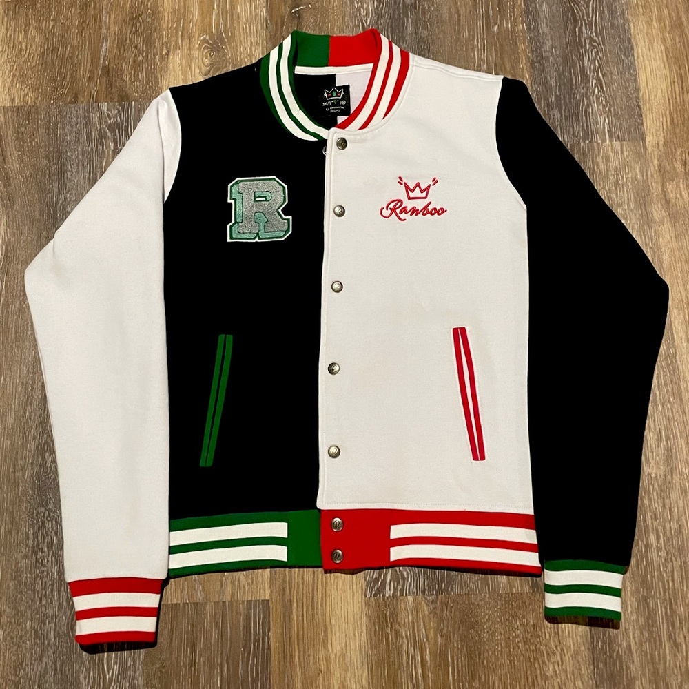 Official Ranboo Brand Split-Color Varsity Jacket